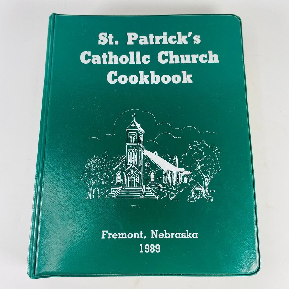 St. Patrick's Catholic Church Cookbook Fremont NE 1989 Ring Binder Cookbook